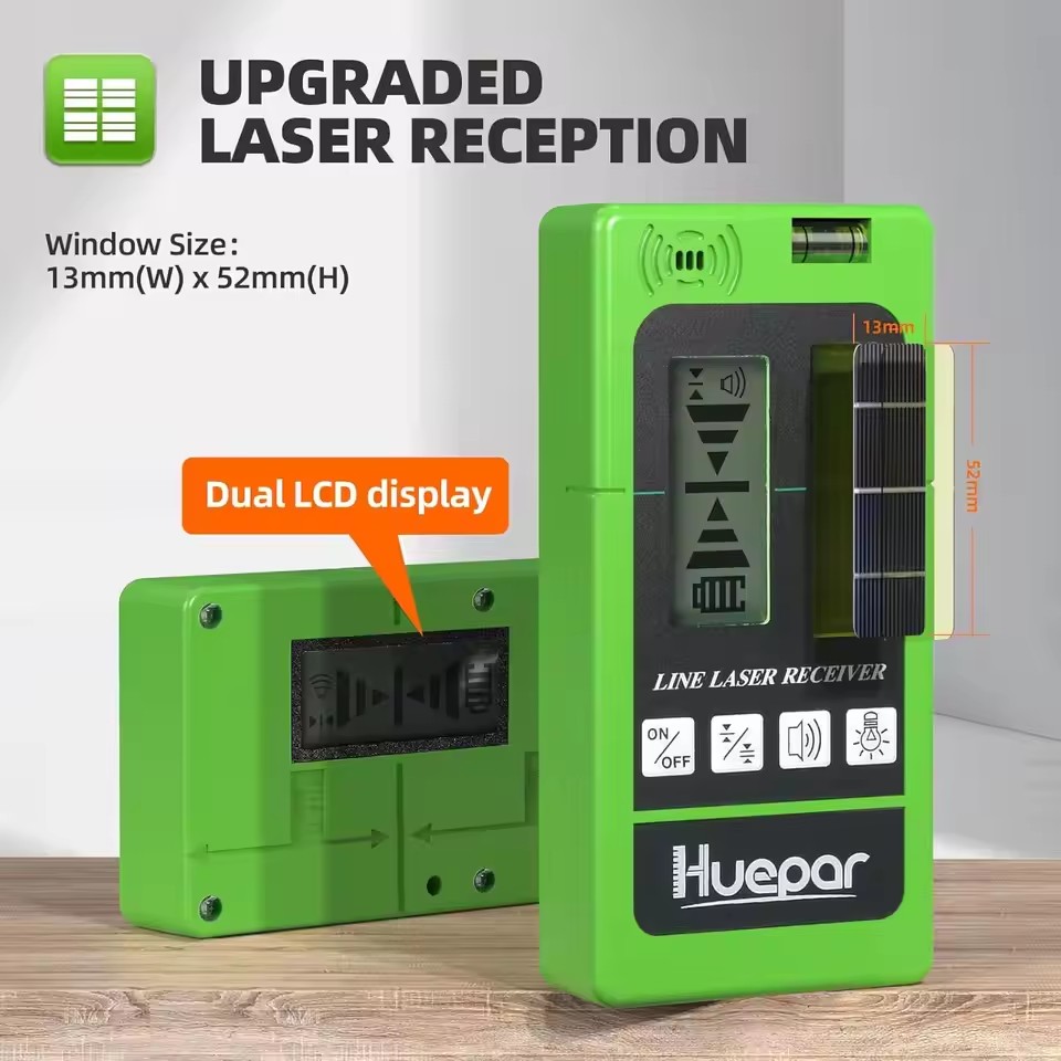 Level Laser Line - Лазерный приемник Huepar LR-5RG для лазерных