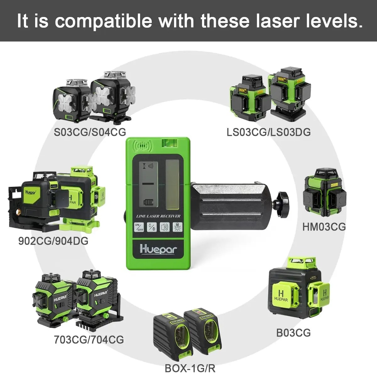 Лазерный приемник Huepar LR-5R – обзор и цена Level Laser Line